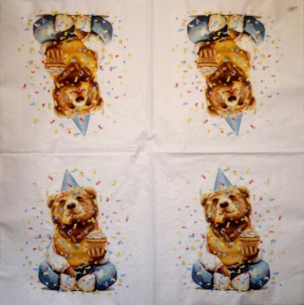 137 Teddy - 3-ply (blue)